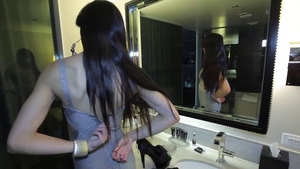 Adorable asian teen chick interracial sex in HD