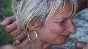 Cum swallowing at the beach dutch HD