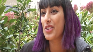 Solo exotic chick Arab brunette hard sex