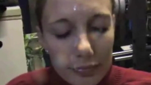 Cumshot alongside amateur