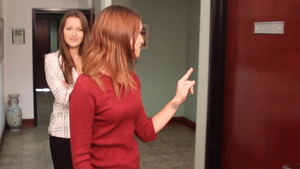 Very hot blonde haired Lily Cade in her lingerie homemade HD