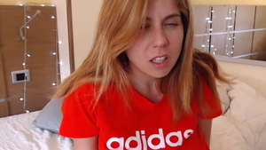 Sexy girl riding large dildo