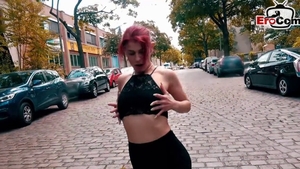 Cock sucking with shaved deutsch redhead