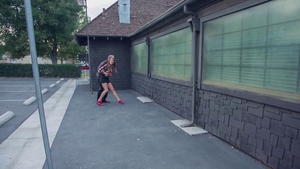 Star August Ames hardcore reverse cowgirl in public