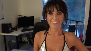 Busty Amber Jane cowgirl sex