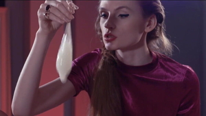 Plowing hard in stockings