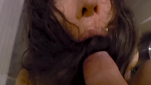 Bitch Nataly Gold gets a buzz out of cock sucking