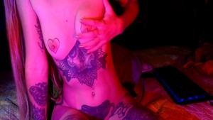 Young whore masturbating on web-cam
