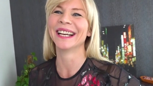 Deepthroat starring busty MILF Nadya Basinger