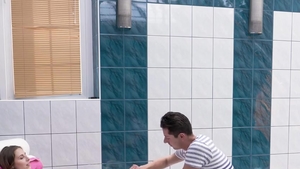 Hard slamming with small tits brunette Antonia Sainz