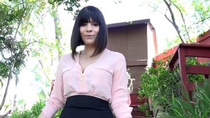 Naughty brunette Violet Starr helps with sex in HD