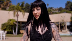 Aiden Ashley in tandem with Charlotte Sartre ass pounding