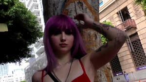 Tattooed Val Steele POV rimjob masturbation in HD
