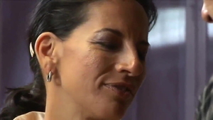 Saggy tits MILF Melissa Monet has a taste for cumshot in HD