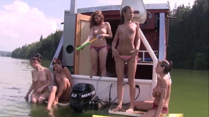 Flashing on vacation accompanied by very sexy girlfriend