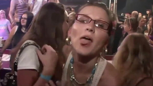 Slamming hard accompanied by girl