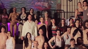 Orgy scene along with young voyeur Sarah Small