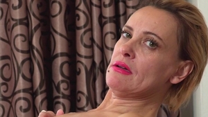 Hairy pussy MILF need masturbating in sexy stockings HD