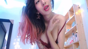 Naughty latina playing with sex toys on webcam