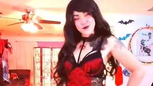 Beautiful teen fun with toys live on webcam