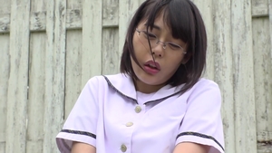 Female asian hard sex in public solo