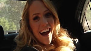 Cumshot in company with beautiful babe Mia Malkova