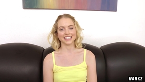 Poor Chloe Couture POV pounding at casting