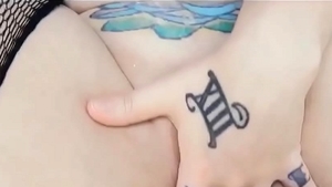 Tattooed pawg blowjob