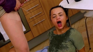 Wet petite MILF fetish pissing in HD