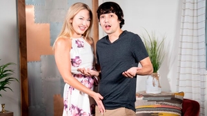 Alluring Adira Allure sucking cock