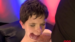 Ramming hard in company with big boobs brunette