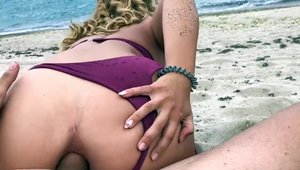 Ass fucking at the beach