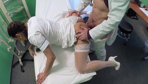 Fake Hub: Nurse pussy licking in office